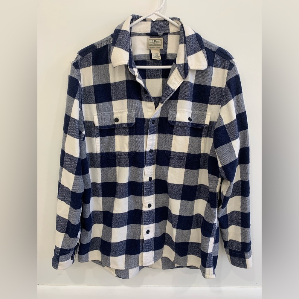 LL Bean Flannel- Size medium